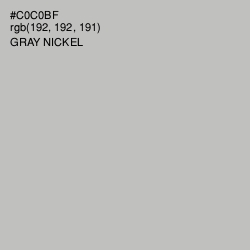 #C0C0BF - Gray Nickel Color Image
